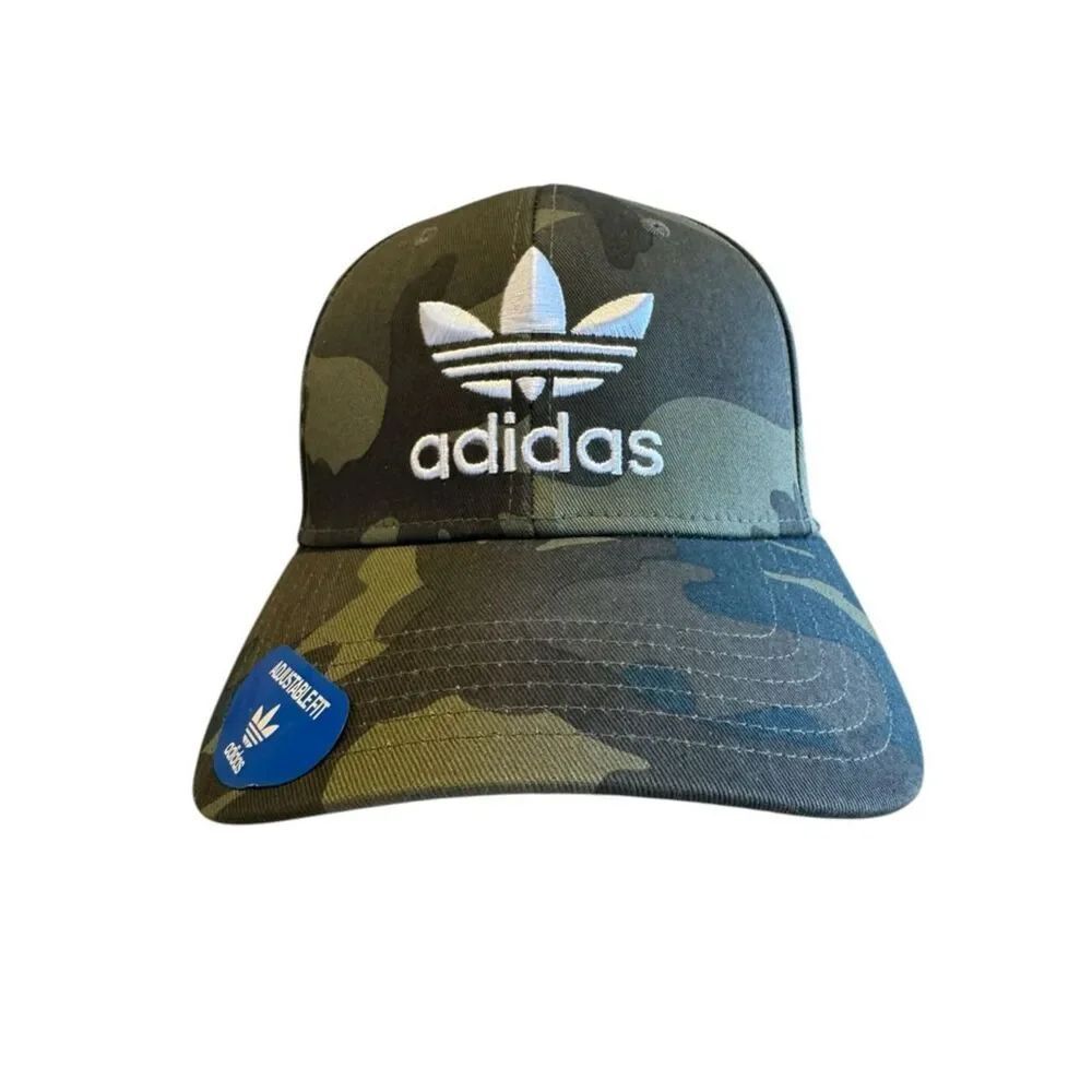 Adidas Icon Pre-curve Camo Cotton Snapback Baseball Cap